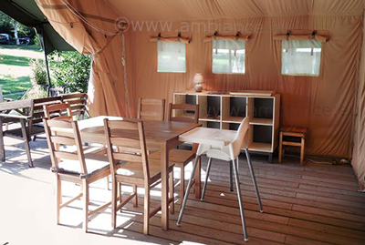 Frankrijk kindvriendelijke camping te koop safaritent